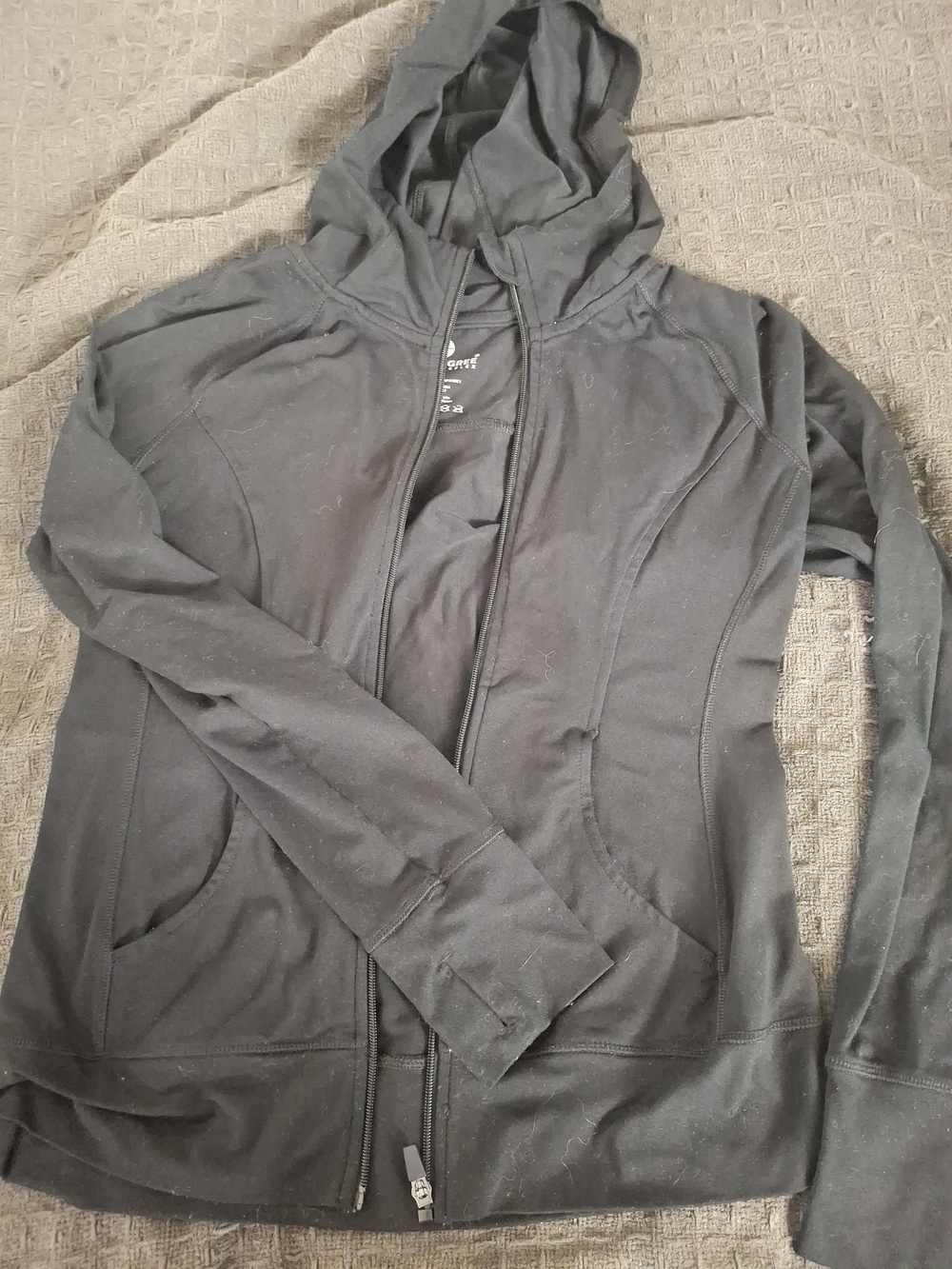 Reflex Black Hooded Zip Utility Jacket